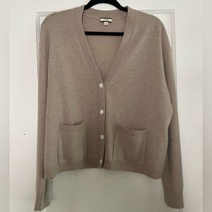 Great condition 100% cashmere beige J. Crew cardigan